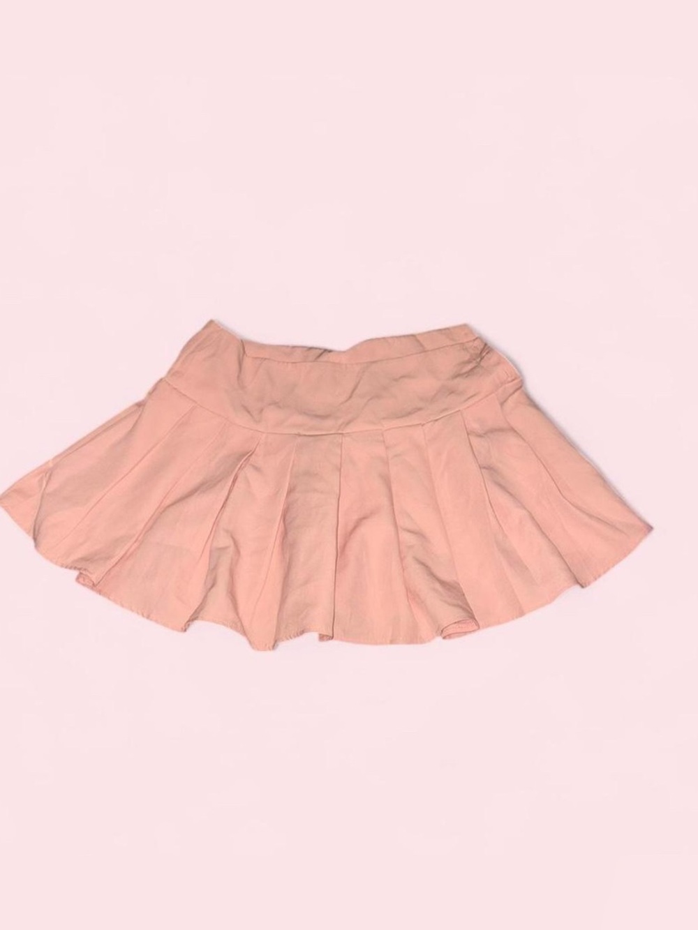 SHEIN Pink Pleated Circle Skirt